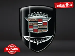 Cadillac Emblemas Resina Acabado Drift Pegatinas Premium Cúpula ST